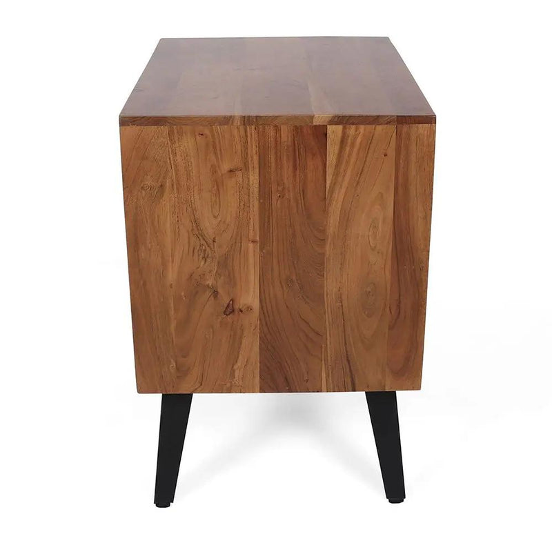 Asther - Bedside Table - Natural Wood / Brown by HouseOfZazla