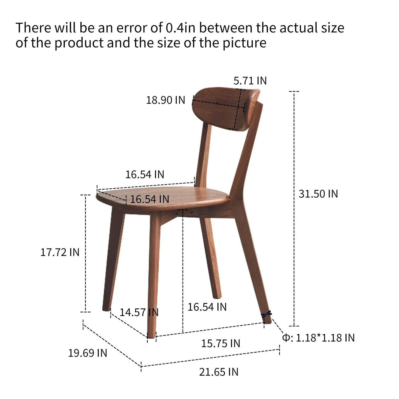 Simple Dining Chair, Solid Chair Table For Living Room Chair by HouseOfZazla