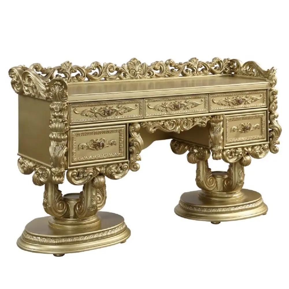 Bernadette - Vanity Desk - Gold by Unique Piece Furniture