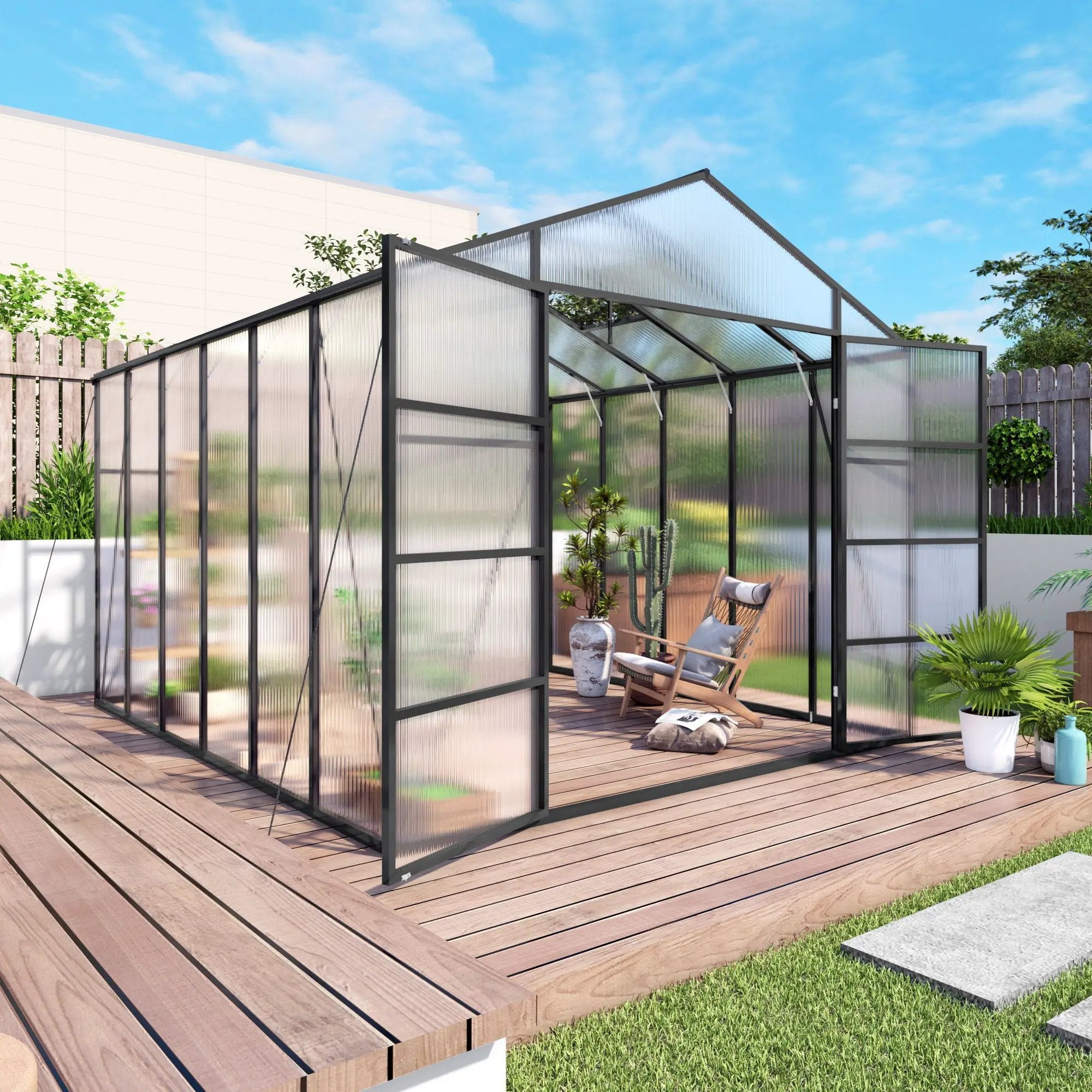 Gain Height Windproof house All Season Outdoor Garden Shelter by HouseOfZazla