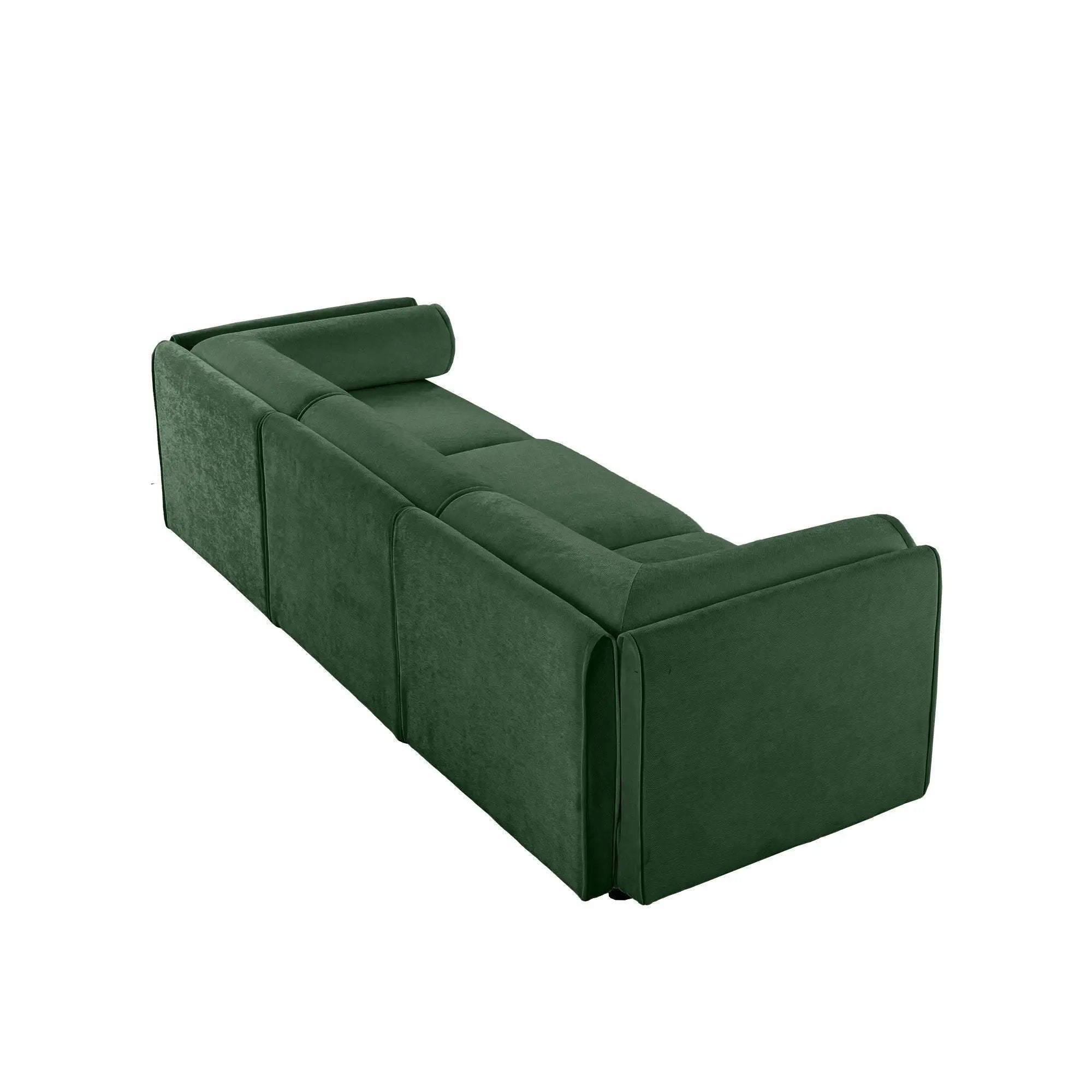 Stylish Sofa With Storage Seat And Cylindrical Backrest by HouseOfZazla