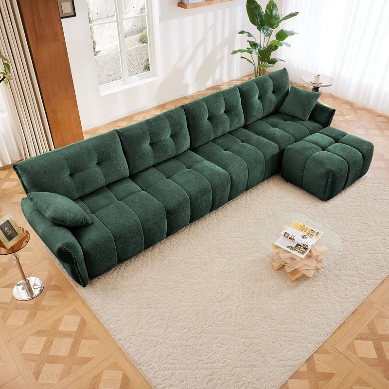 Modular 4-Seater Sofa With Ottoman by HouseOfZazla