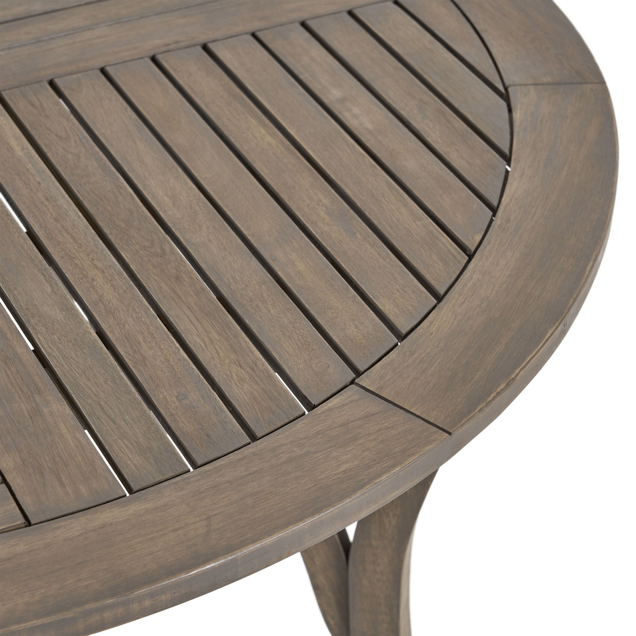 Hermosa Outdoor Acacia Wood Circular Dining Table by HouseOfZazla