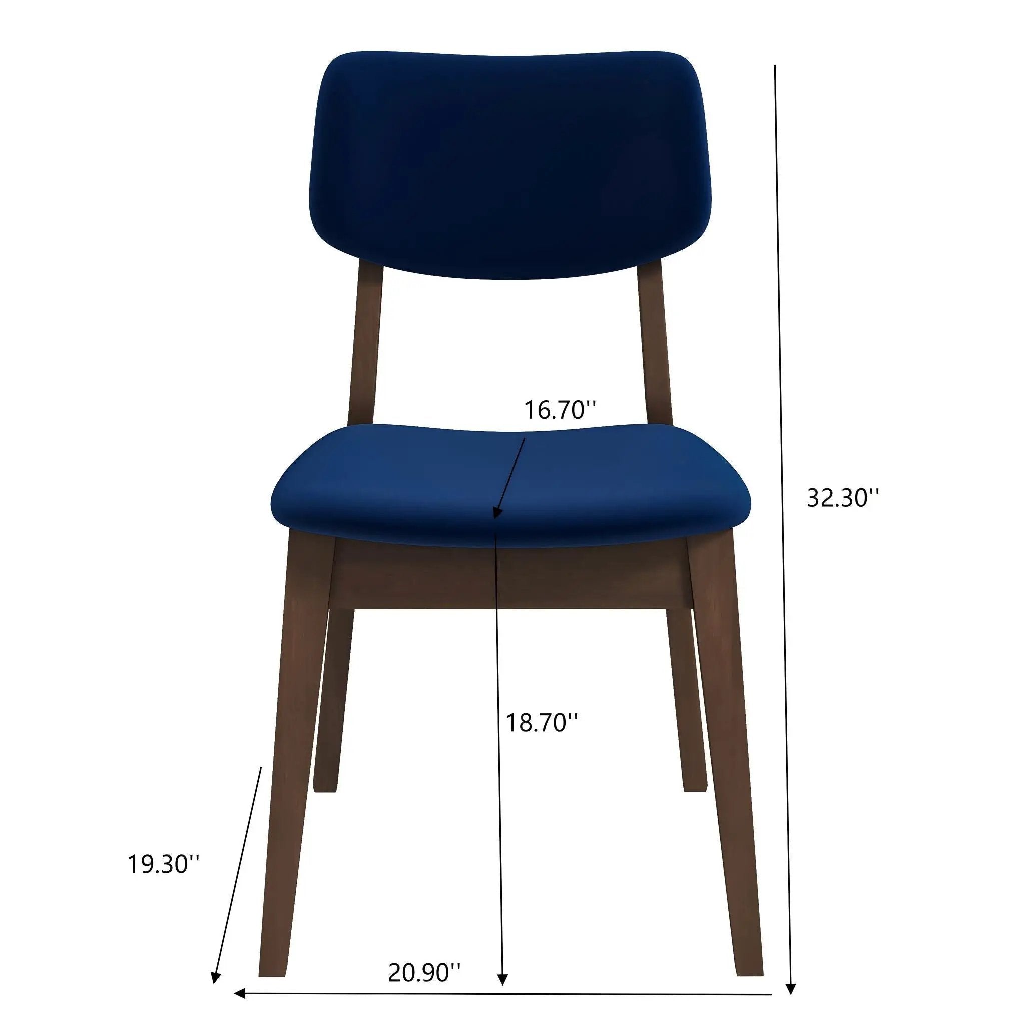 Carlos - Solid Back Side Chair (Set of 2) by Unique Piece Furniture