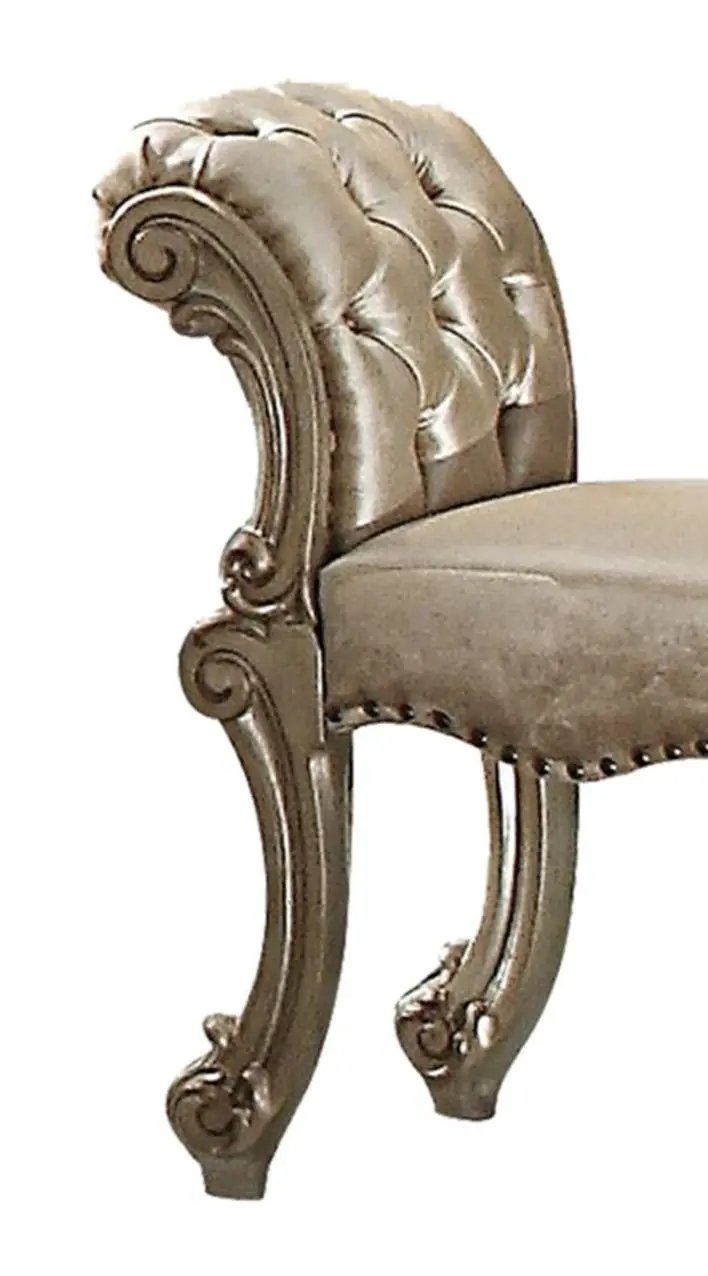 Vendome - Vanity Stool - Gold Patina / Bone by Unique Piece Furniture