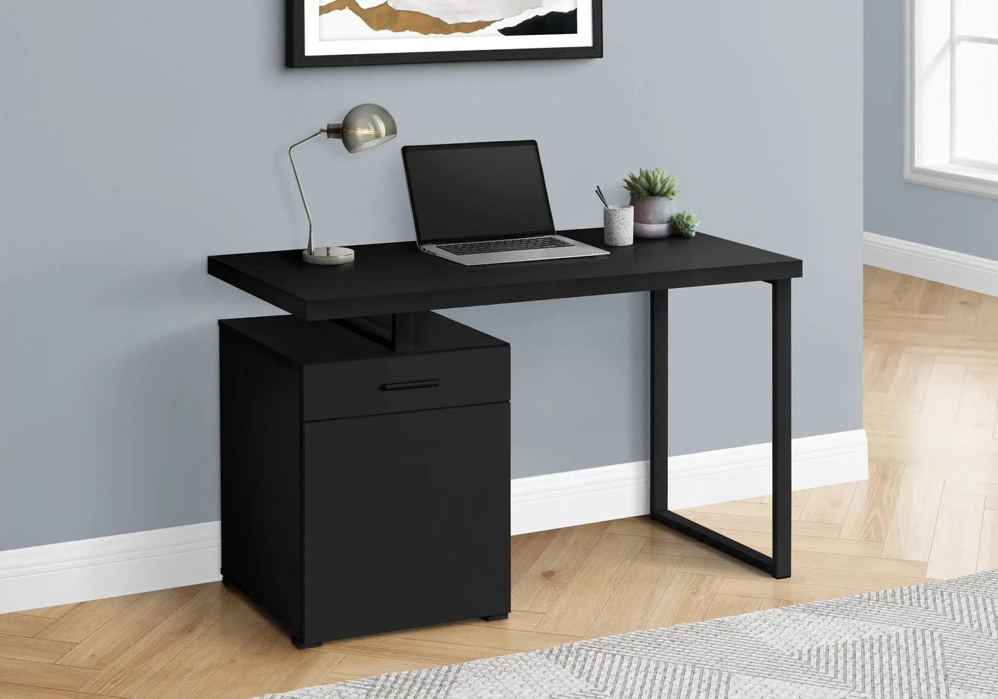 Computer Desk with Storage Drawers for Home Office by HouseOfZazla