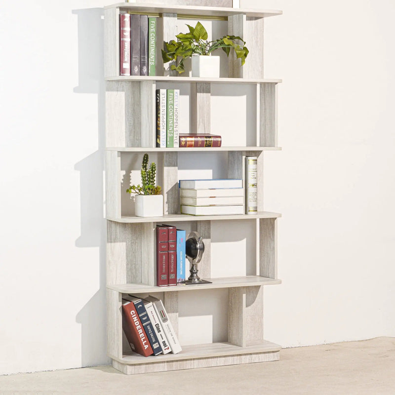 Modern 5 Tier Open Storage Bookcase by HouseOfZazla