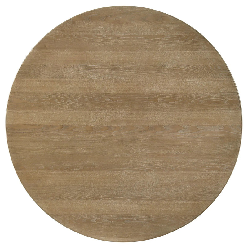Adina 5-piece Round Dining Table Set Distressed Light Brown by Unique Piece Furniture
