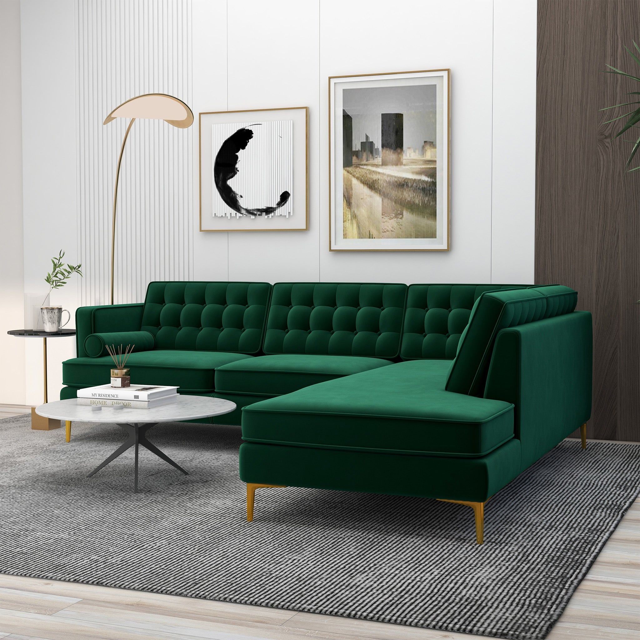 Brooke - Modern Design Sectional Sofa by HouseOfZazla