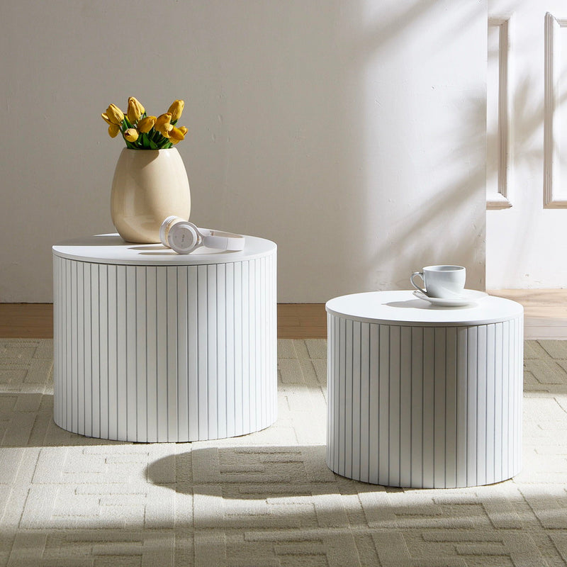 Handcrafted Nested Table Set, 2 Pieces by HouseOfZazla