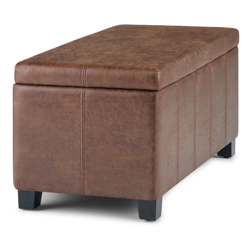 Dover - Upholstered Storage Ottoman Bench by HouseOfZazla
