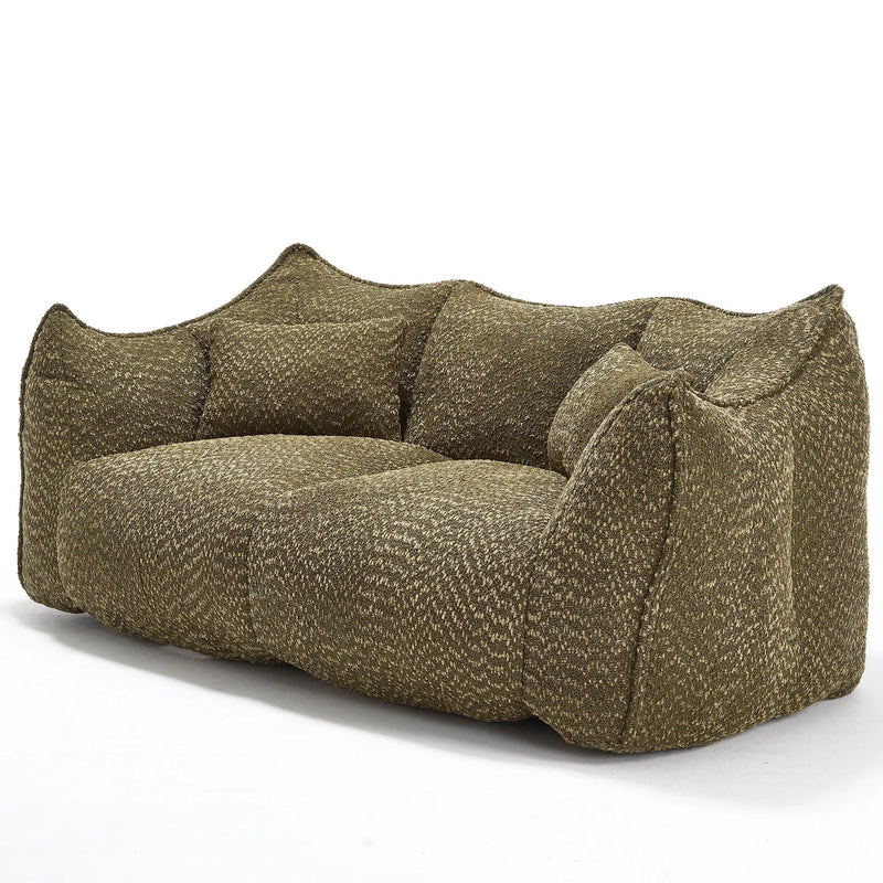 Comfortable Dual Beanbag Chair With High Resilience Foam Core For 2 People by HouseOfZazla