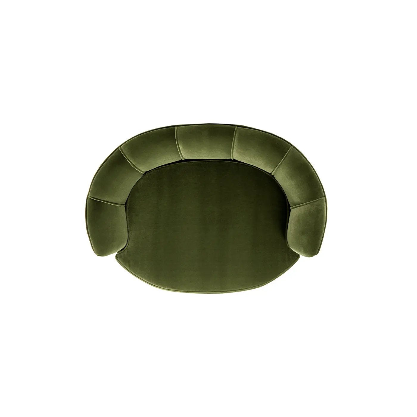 Clara 34.5" Scalloped Pet Sofa Bed - Medium, Olive by HouseOfZazla