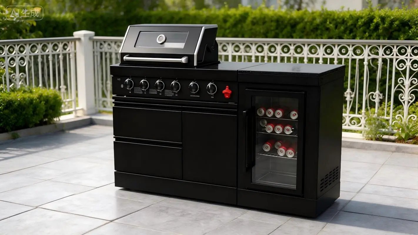 65-Inch 4-Burner Stainless Steel Propane Gas Outdoor Kitchen Barbecue Island Grill by HouseOfZazla