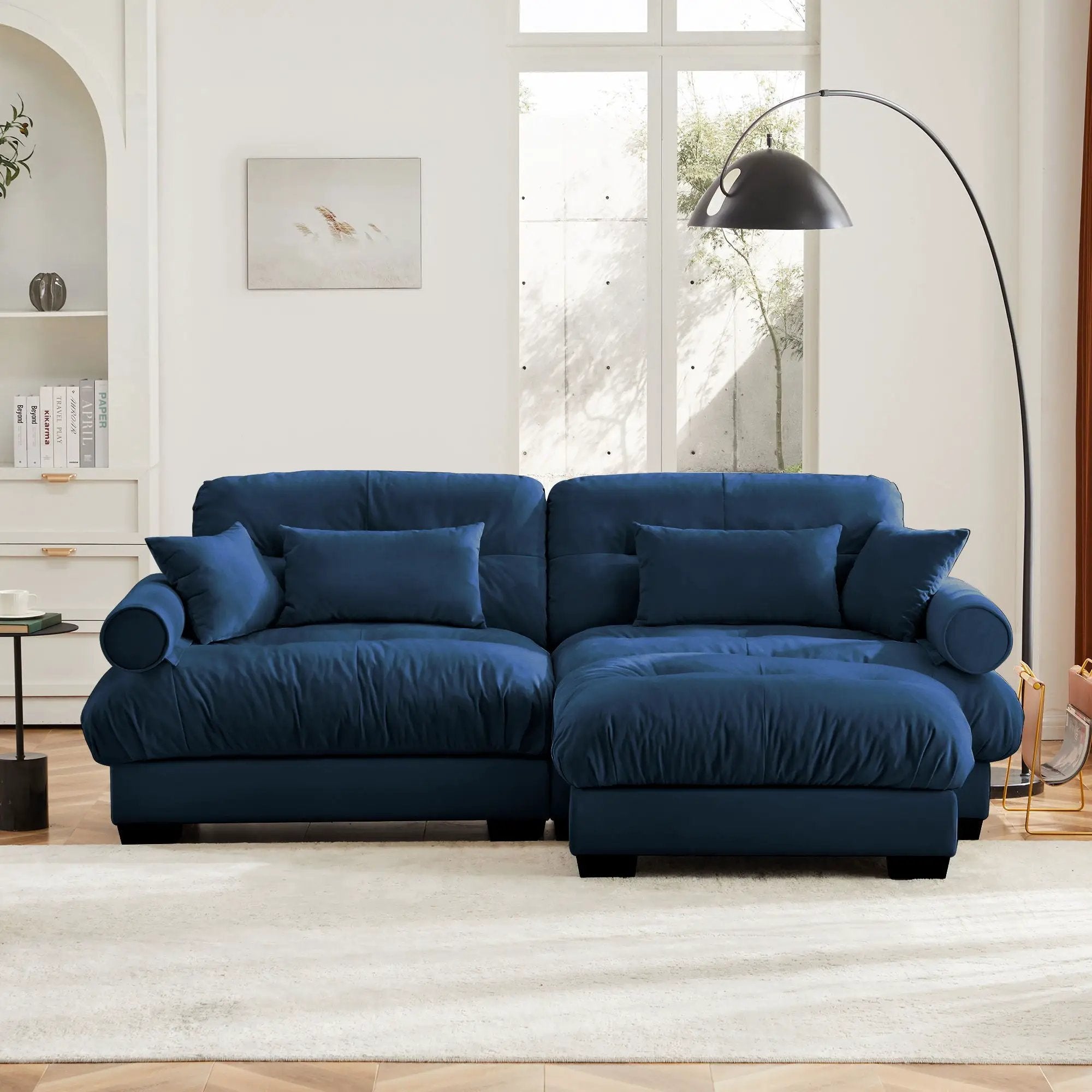 Super Comfort Oversized Modular Sectional Sofa With Movable Ottoman by HouseOfZazla