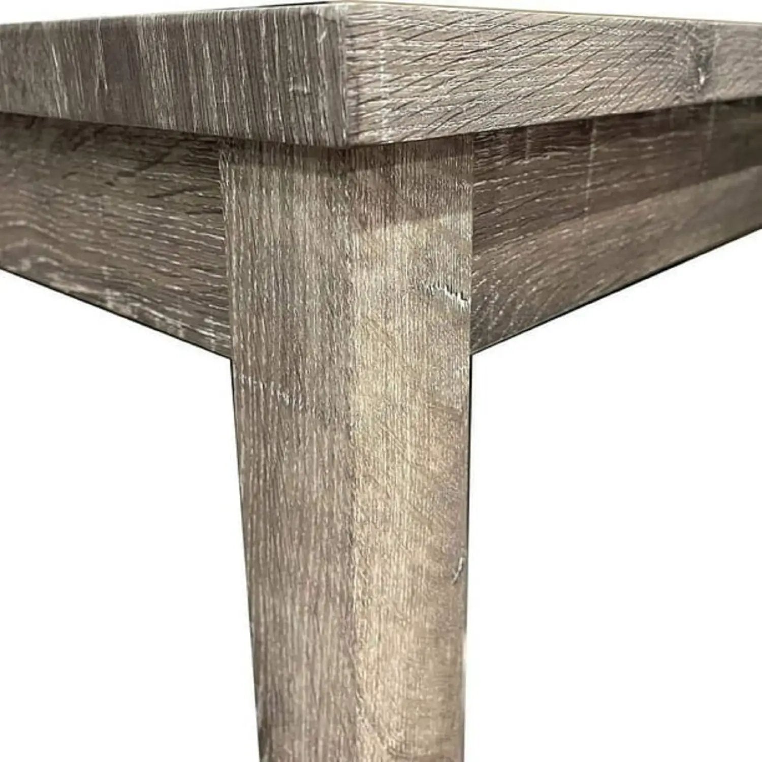 3 Piece Counter Bar Dining Set Table With Electric Outlet And 2 USB Ports, Tufted Upholstered Stools - Brown / Beige by Unique Piece Furniture