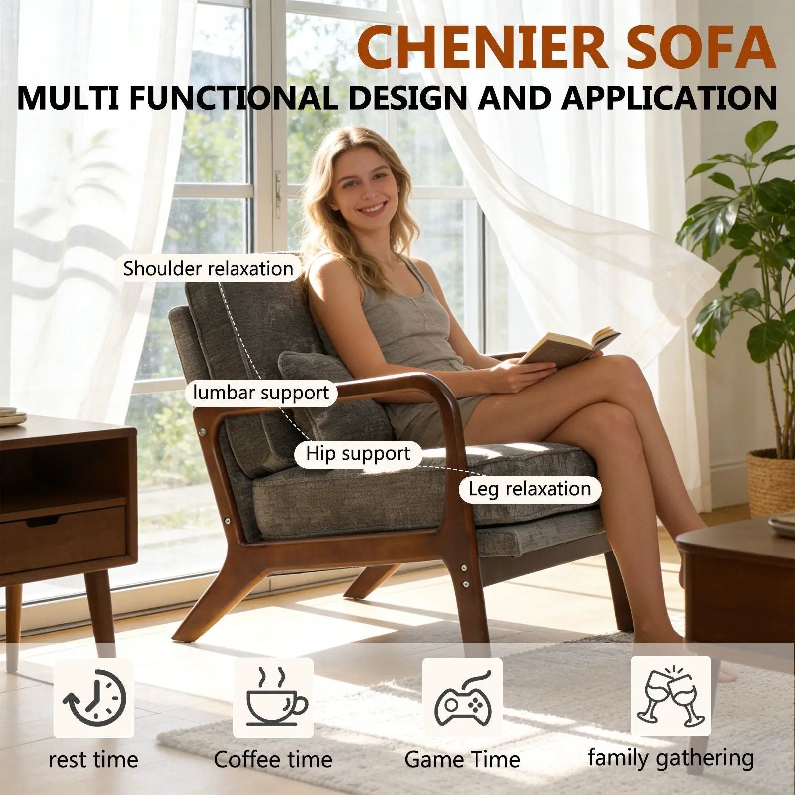 Upholstered Living Room Chair by HouseOfZazla