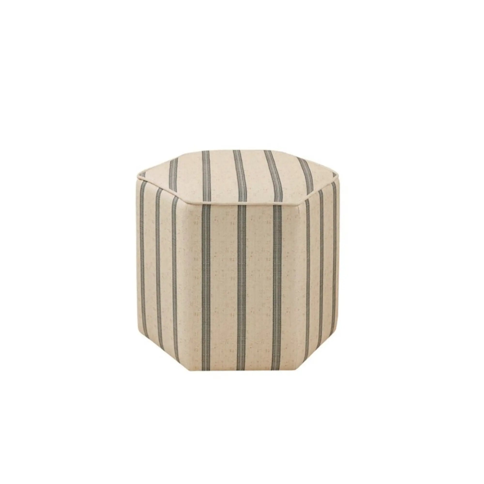 Accent Ottoman Printed Stripe by Unique Piece Furniture