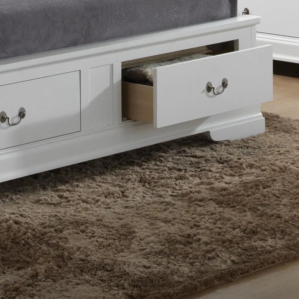 Upholstered Panel Sleigh Bed Design by HouseOfZazla