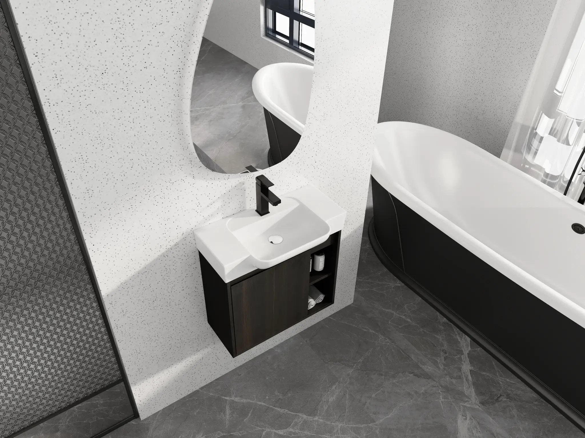 24" Wall-Mounted Bathroom Vanity by HouseOfZazla