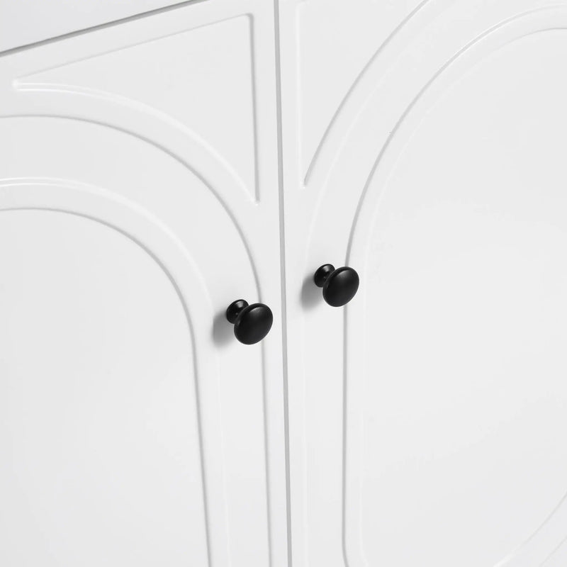 Modern Freestanding Bathroom Vanity With Soft Close Cabinet Doors by HouseOfZazla