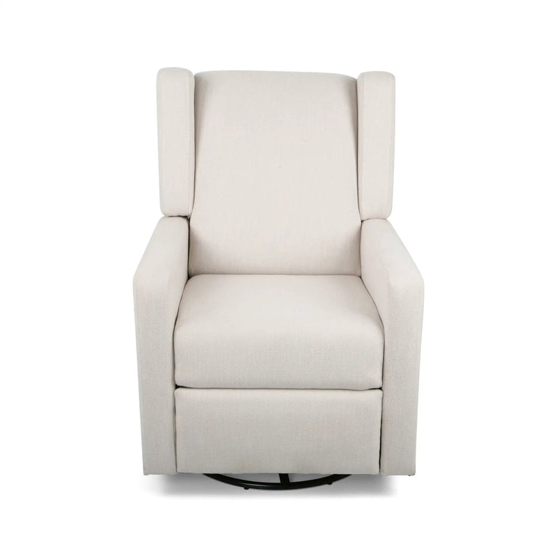 Landau Contemporary Fabric Upholstered Swivel Recliner by Unique Piece Furniture