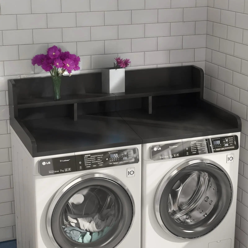 Washer Dryer Countertop with Non-slip Pads - Black by HouseOfZazla
