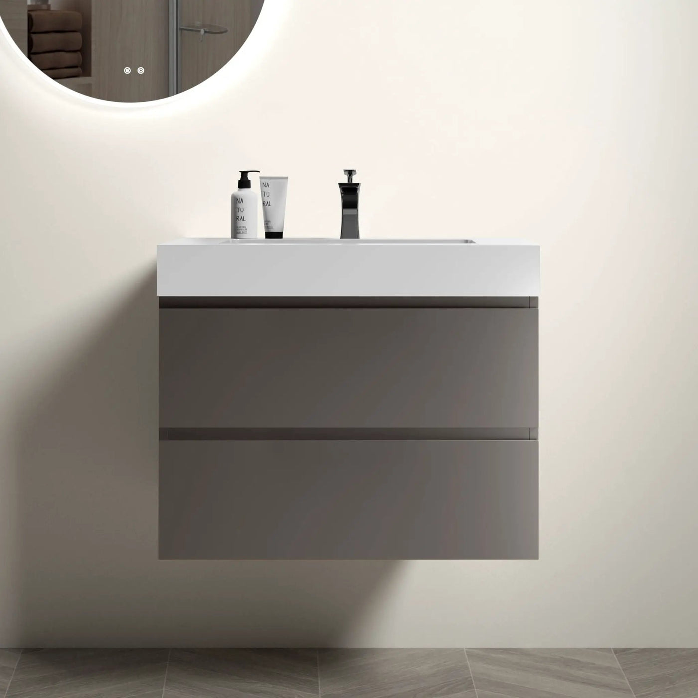 Alice - Bathroom Vanity With Sink, Wall Mounted, Floating by Unique Piece Furniture