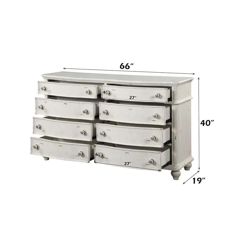 Jaqueline - Dresser - Antique White by Unique Piece Furniture