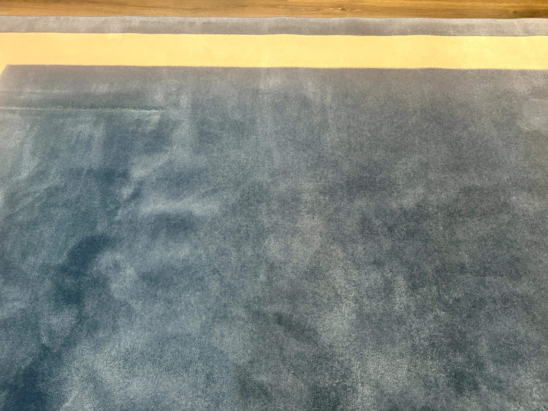Blue and Cream Square Rug 10x10 ft, Large Square Carpet by Jewel Rugs