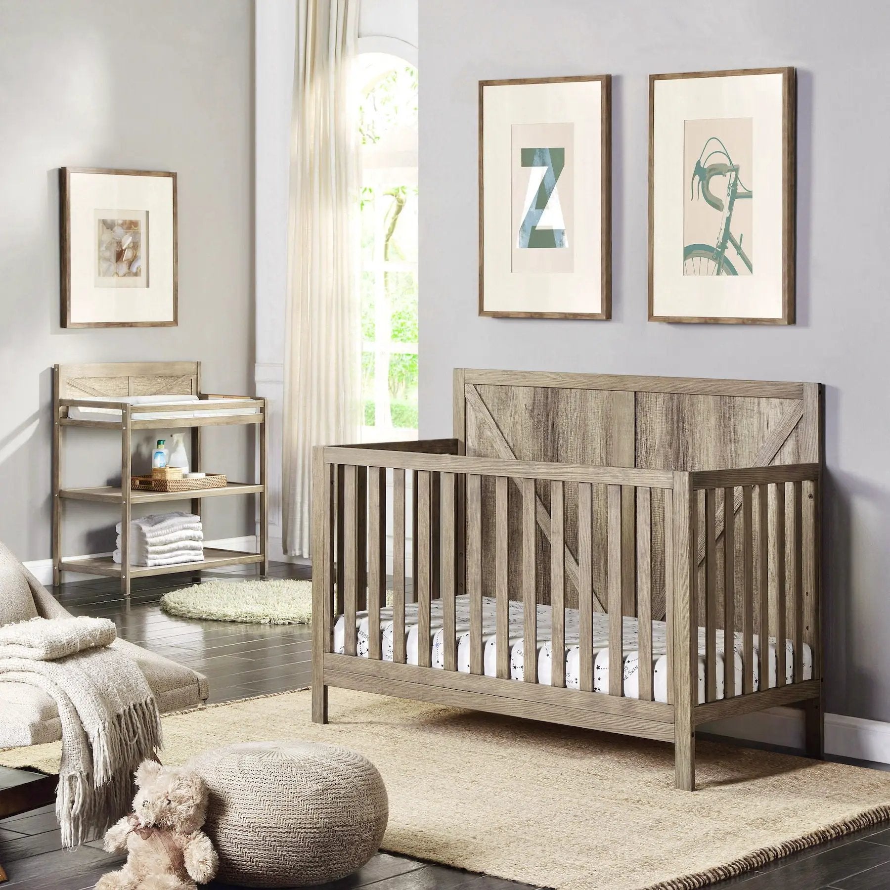 Barnside - 4-in-1 Convertible Crib by HouseOfZazla