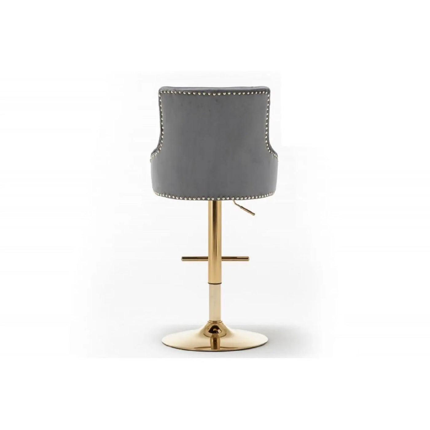 Adjustable Swivel Bar Stool With Nailhead Trim (Set of 2) by Unique Piece Furniture
