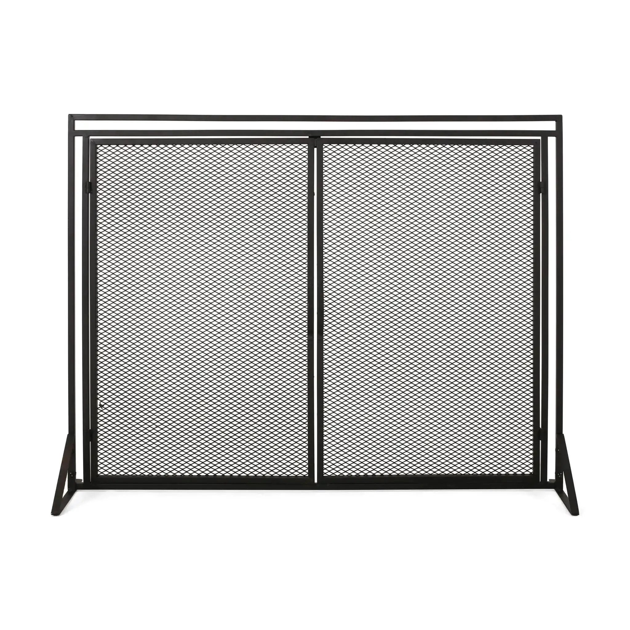 Samantha Iron Fireplace Screen 2 Door Design by HouseOfZazla