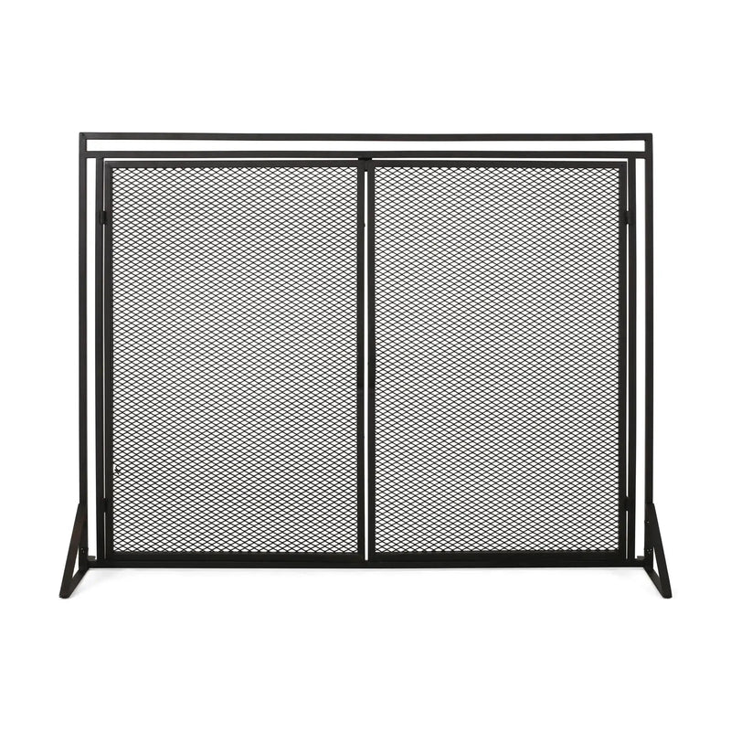 Samantha Iron Fireplace Screen 2 Door Design by HouseOfZazla