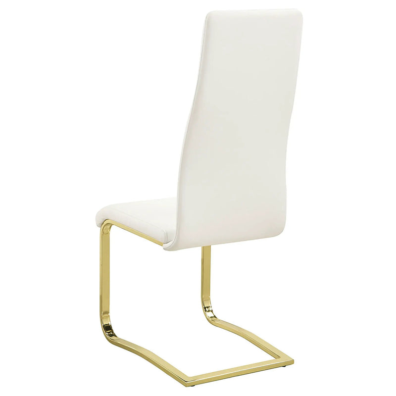 Whittingham - Dining Side Chair (Set of 4) - White / Gold by HouseOfZazla