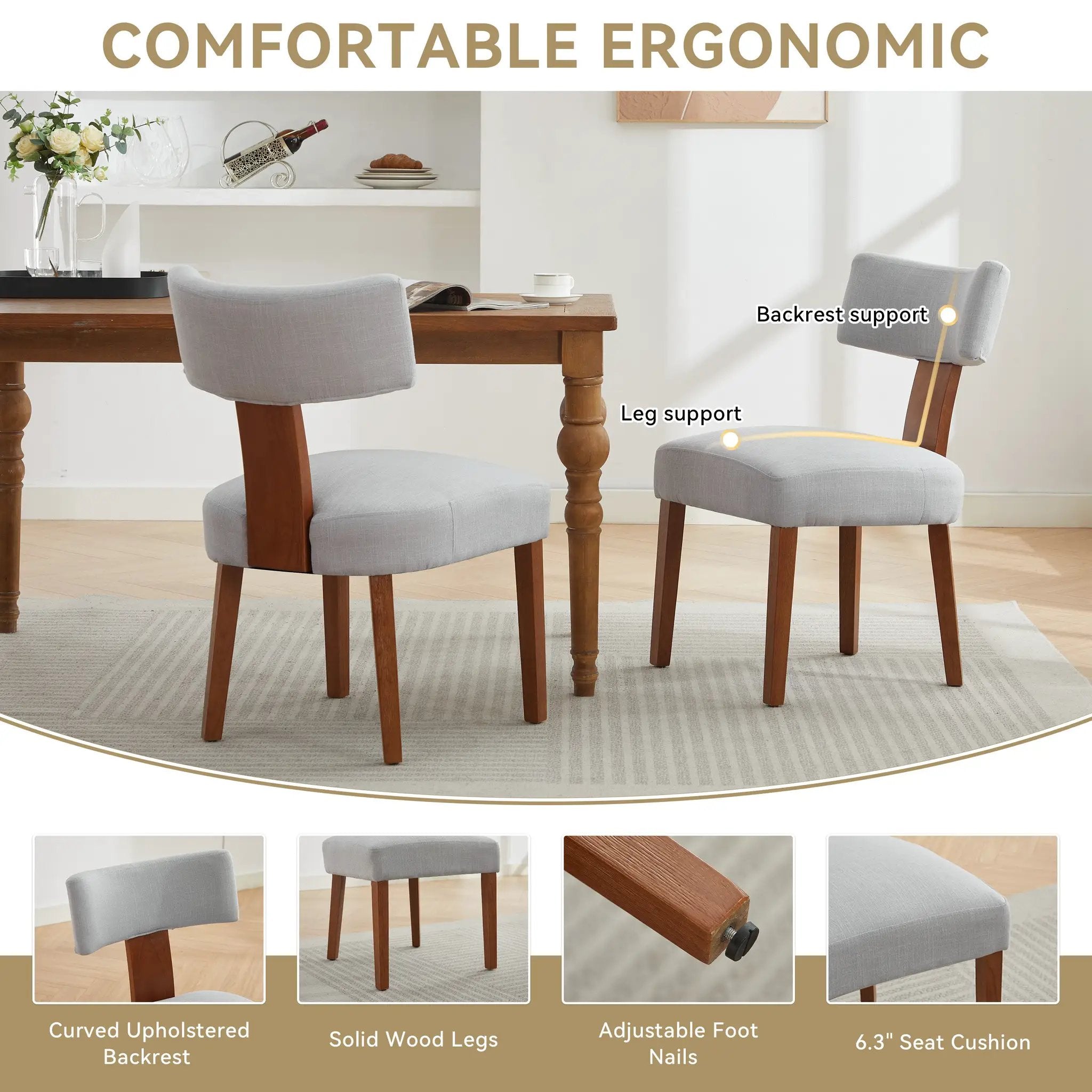 Set of 2 Dining Chairs by HouseOfZazla