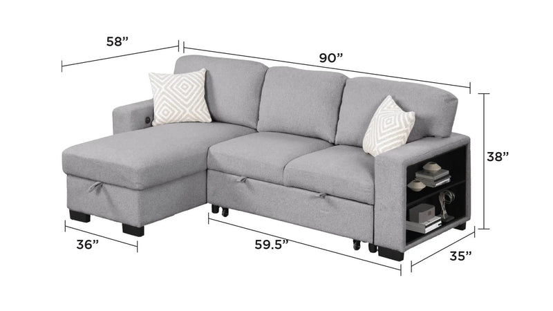 Pinto Modern Style Sectional Sofa by HouseOfZazla