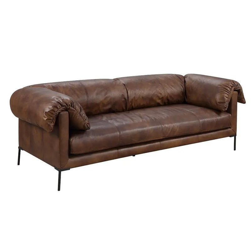 Jaron - Sofa - Mocha Top Grain Leather by Unique Piece Furniture