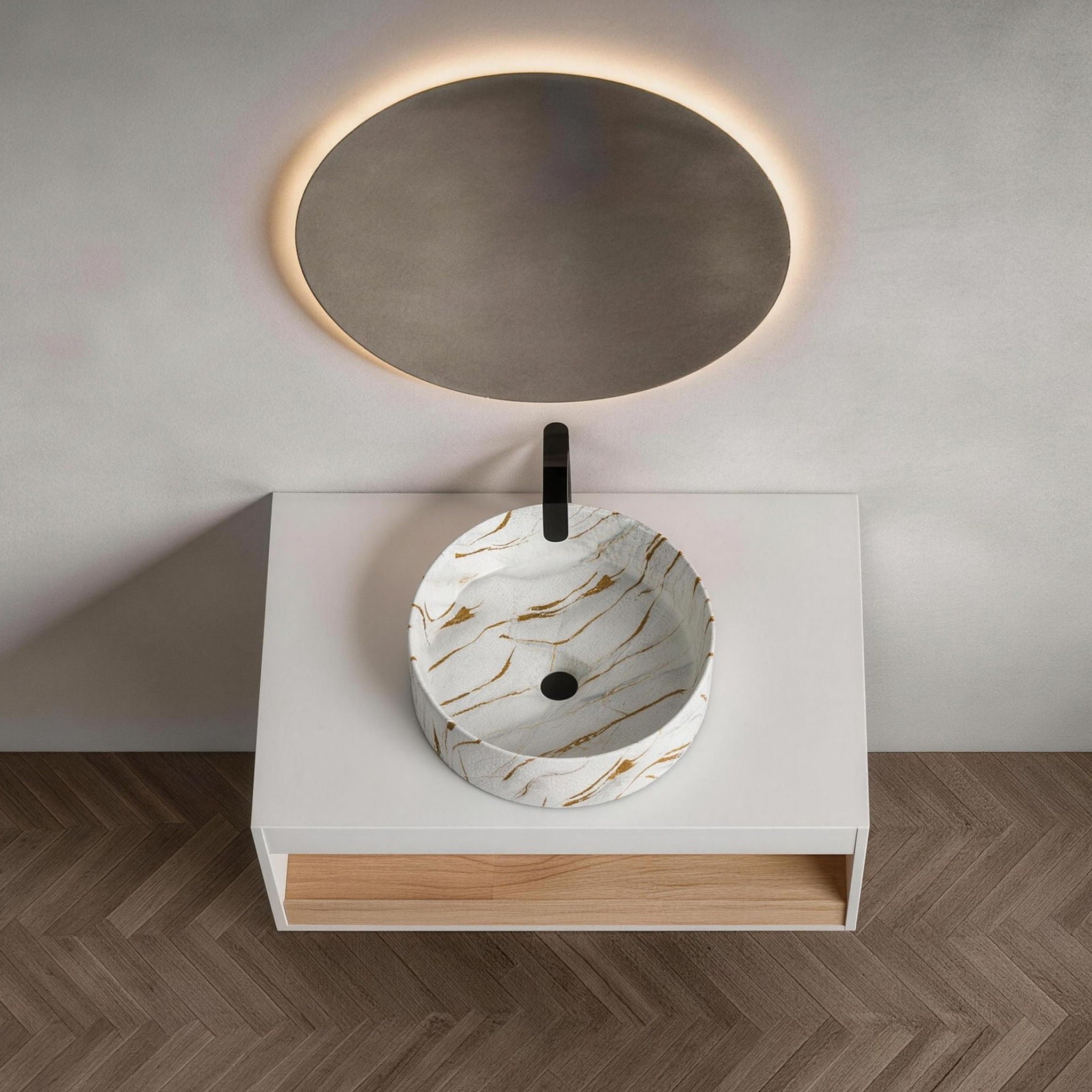 Floating Bathroom Vanity With Vessel Sink by Unique Piece Furniture