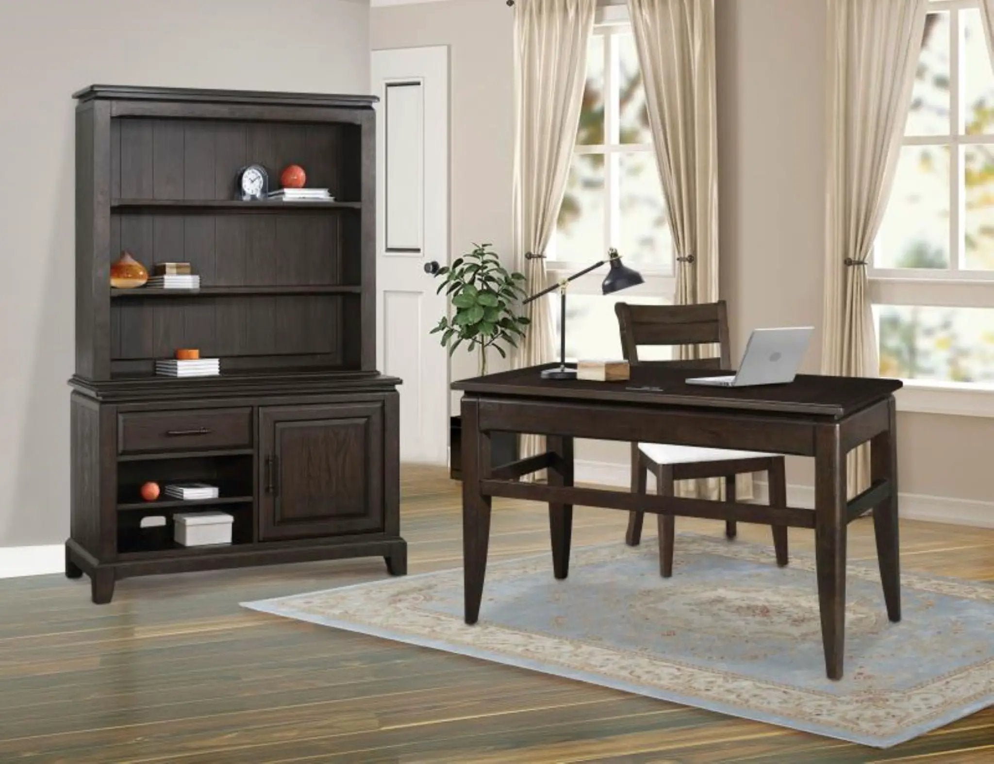 2 Shelf Bookcase Hutch - Chocolate by Unique Piece Furniture