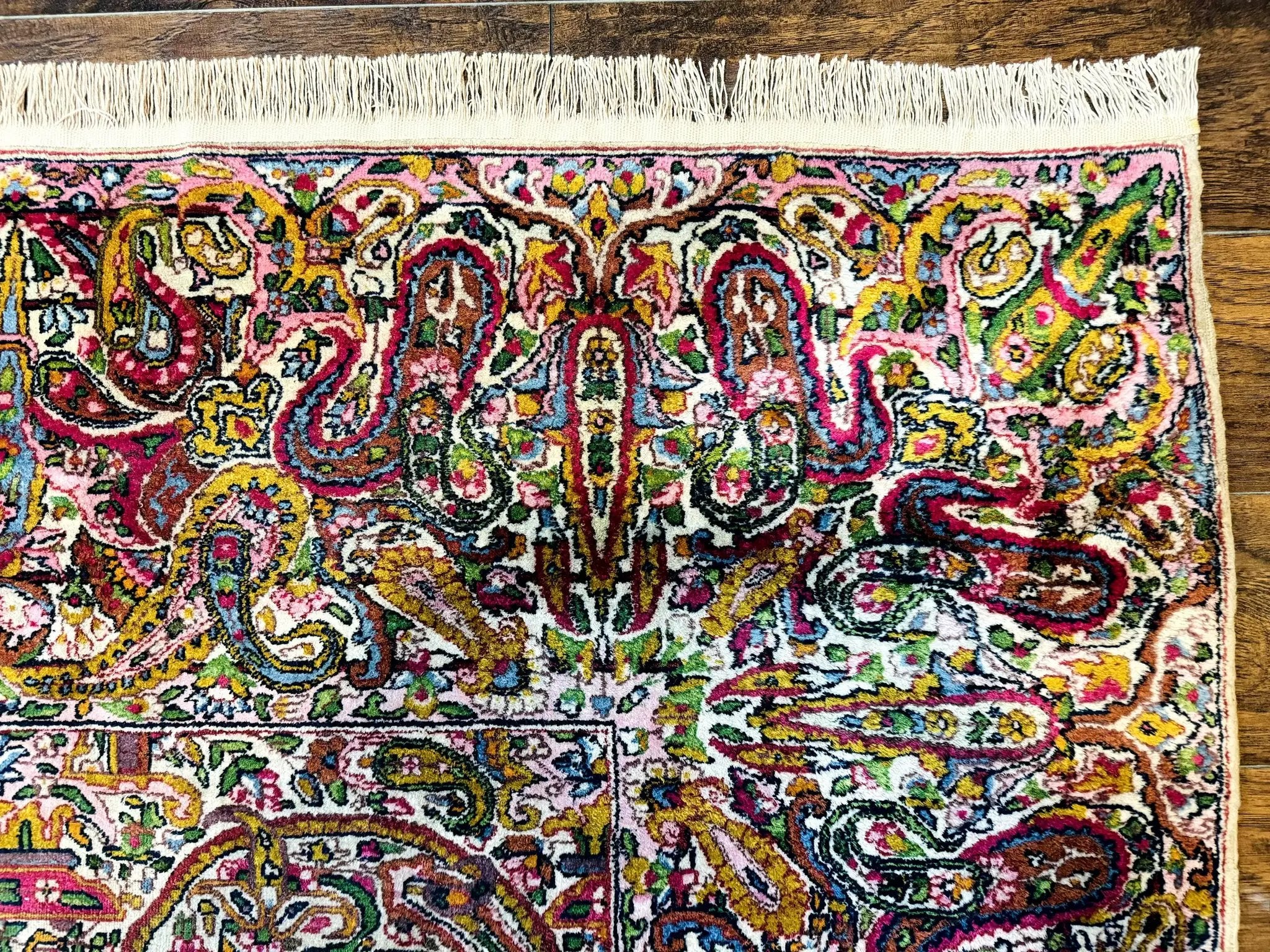 Rare Antique Persian Kerman Lavar Rug 9x12, Boteh Paisley Design by Jewel Rugs