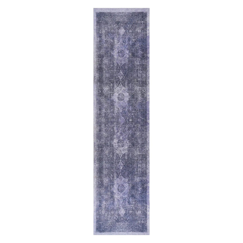 Maval - 2'6'' X 10' Washable Runner Rug - Anthracite by Unique Piece Furniture