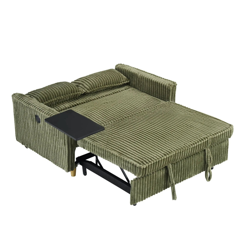 Pull Out Sofa With Movable Tabletop And USB Ports by HouseOfZazla