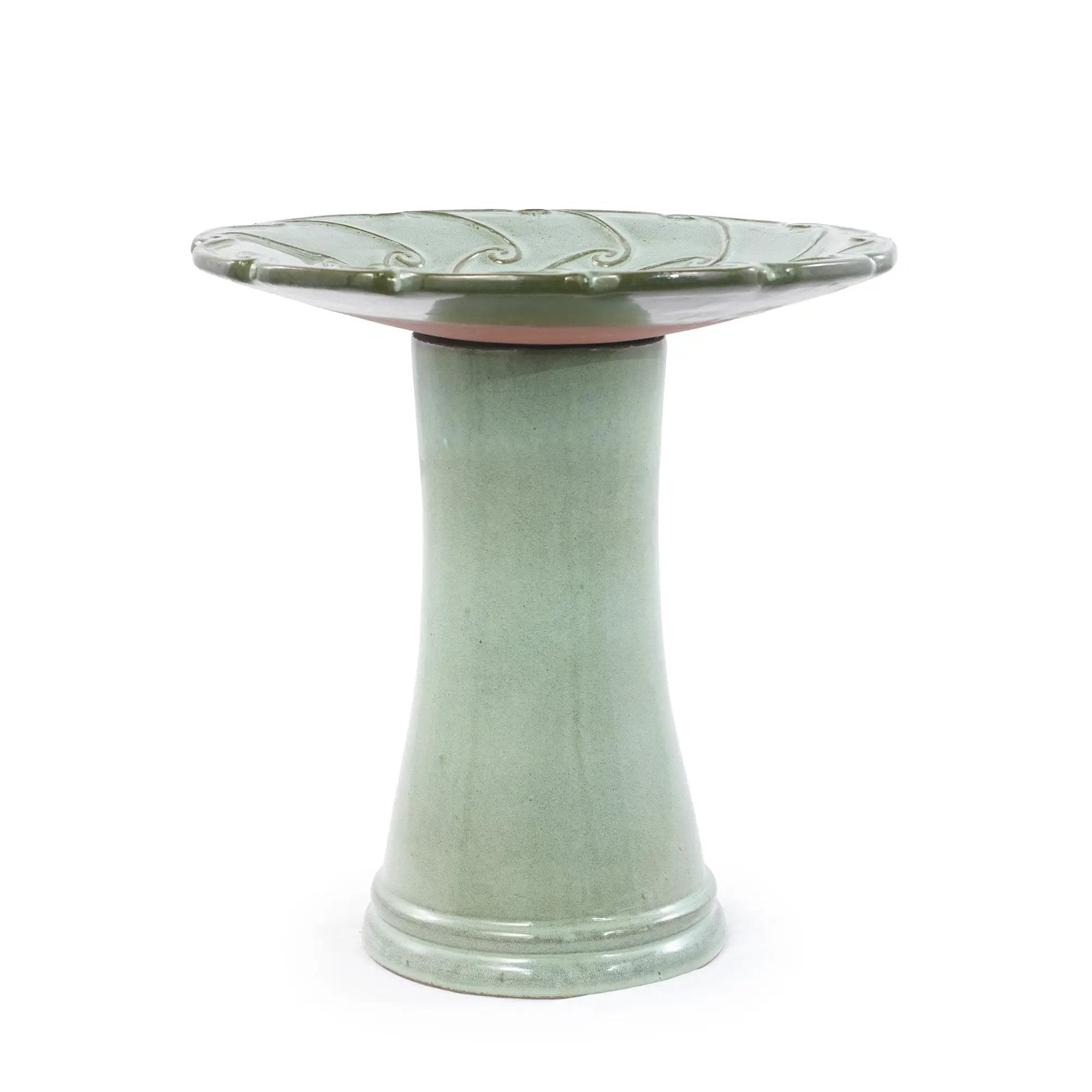 Handmade Glazed Ceramic Bird Bath by HouseOfZazla