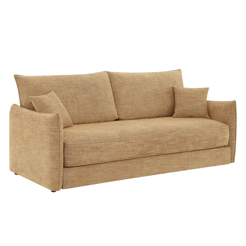 Cadie - Sofa With 2 Pillows - Mocha by HouseOfZazla