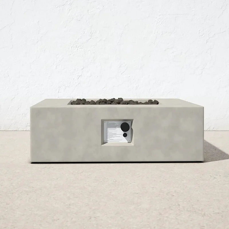 Outdoor Fire Pit Table - Natural / White by Unique Piece Furniture