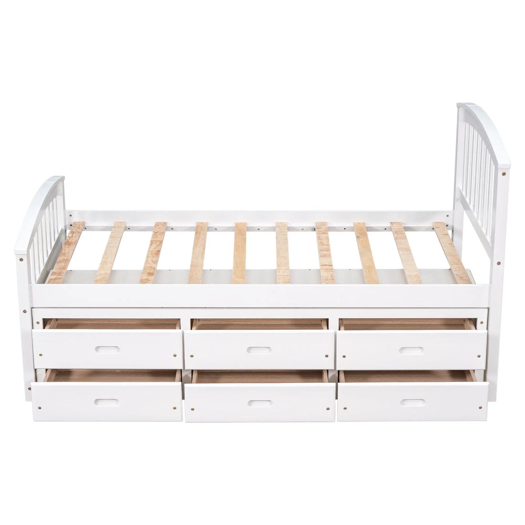 Platform Storage Bed Solid Wood Bed With 6 Drawers by Unique Piece Furniture