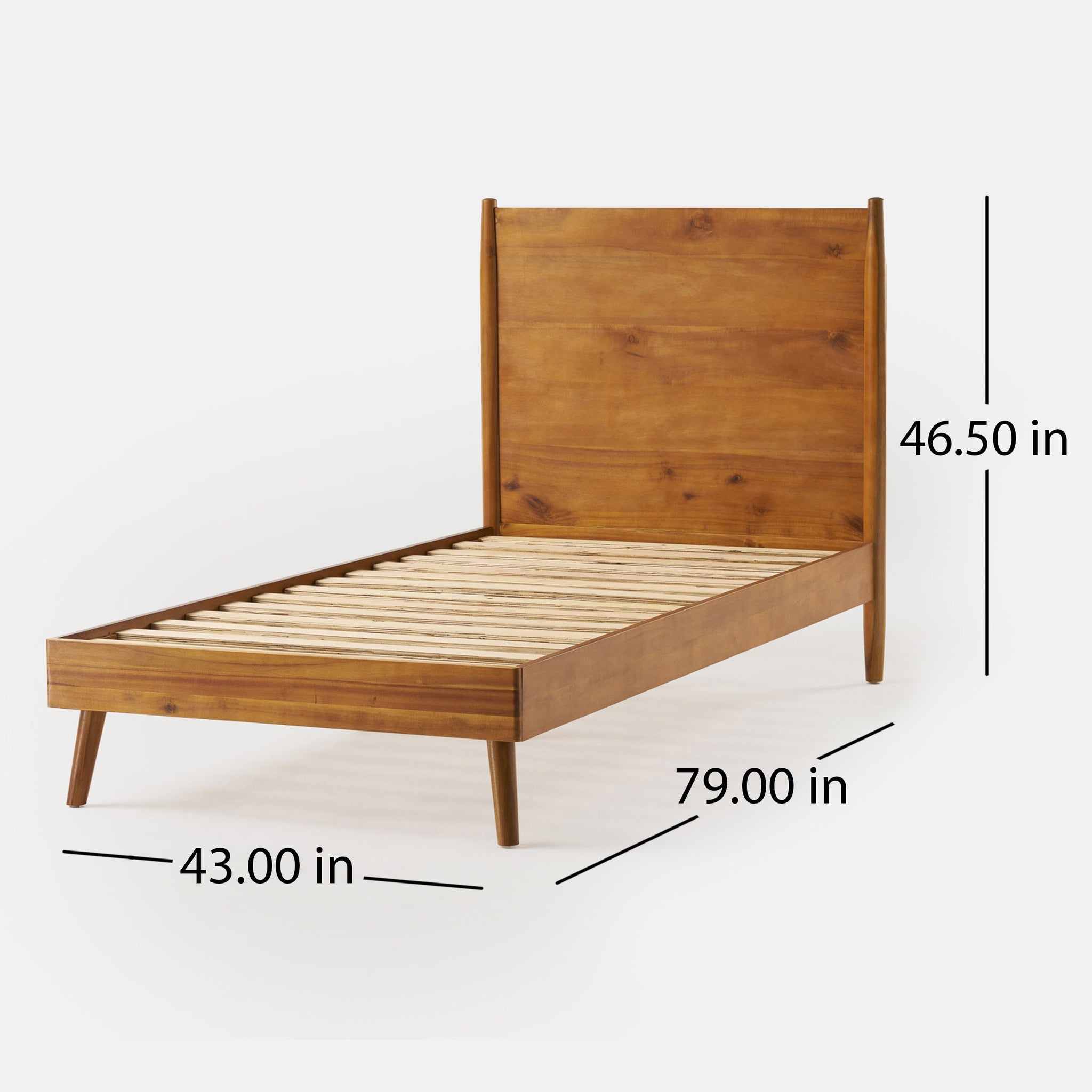 Cohron Solid Wood Platform Bed (Twin Bed) by HouseOfZazla