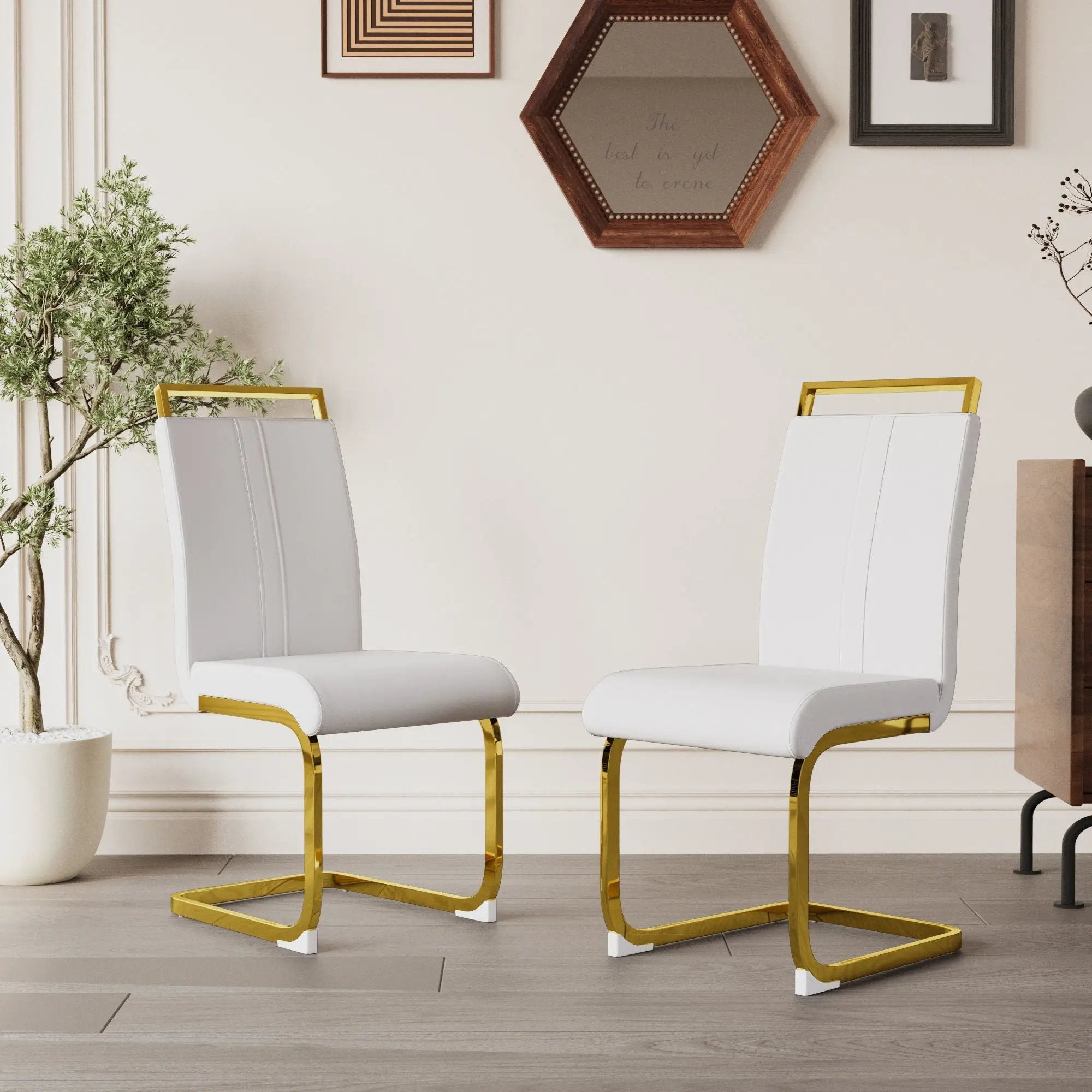 Side Dining Room Chair, Padded Seat High Back by Unique Piece Furniture