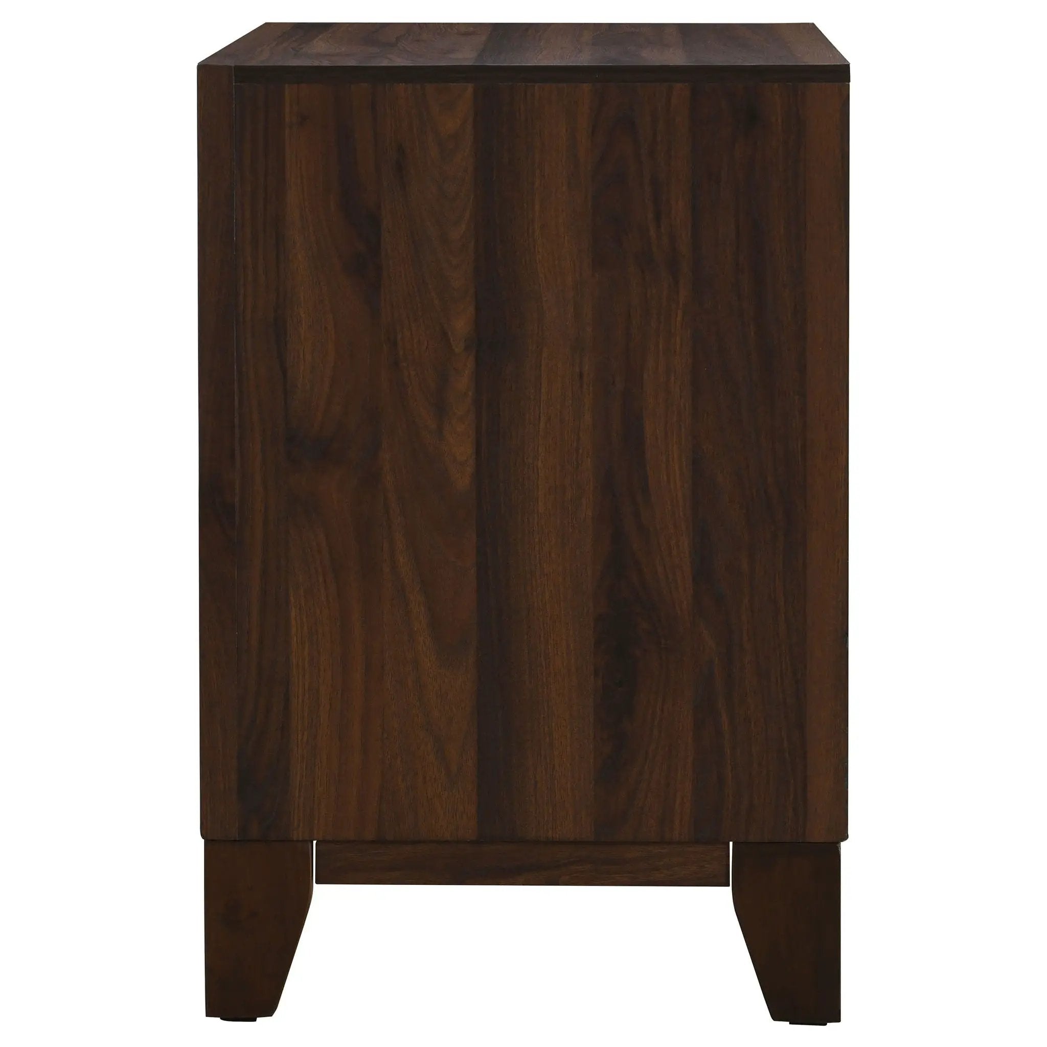 Welsley 2-drawer Nightstand Bedside Table Walnut by Unique Piece Furniture